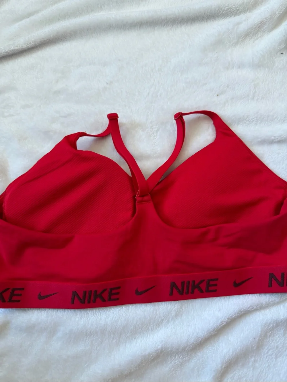 Nike Red Dri-FIT Indy Sports Bra